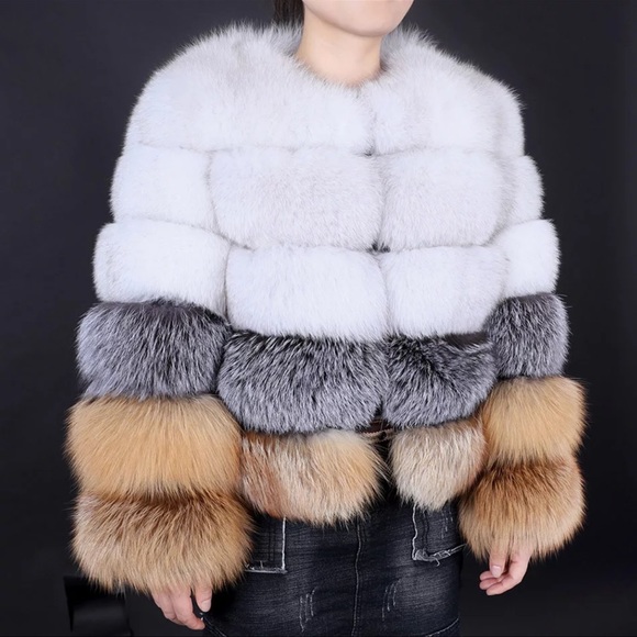 100% REAL FUR COAT - Picture 1 of 4
